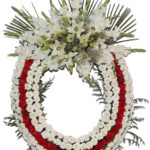 Corona de flores de 1 cabecera