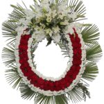 Corona de rosas de 1 cabecera