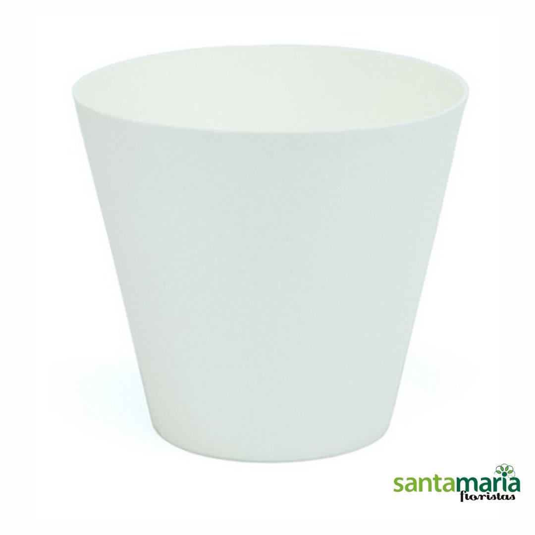 cubremaceta-cono-plastico.jpg Cubremacetas cono blanco - Imagen 1