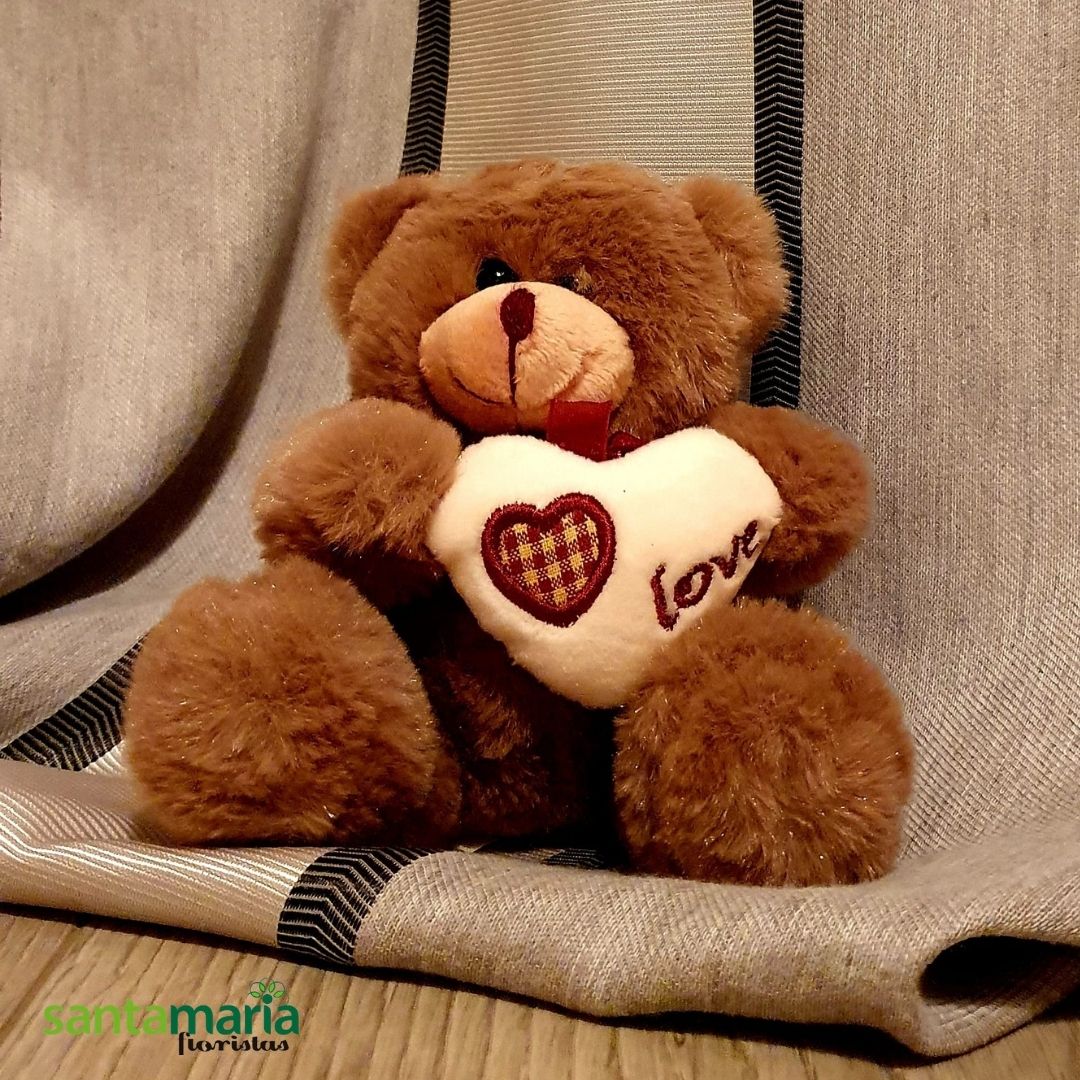 peluche-oso-love-marron.jpg Peluche oso love marrón - Imagen 1