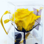 Rosa preservada amarilla - Imagen 2
